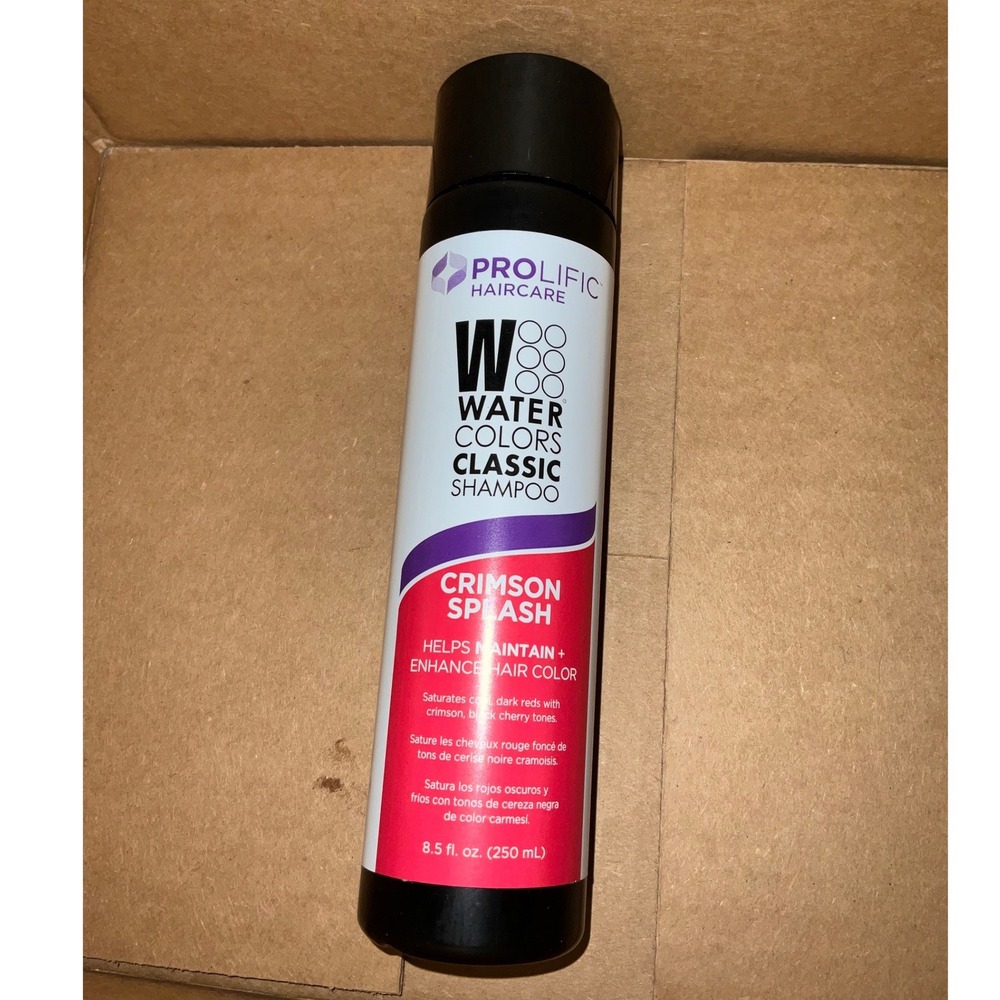 Prolific Haircare Water Colors Hair Shampoo Crimson Splash Color Depositing